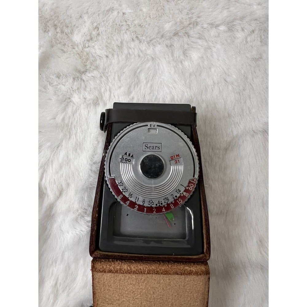 Vintage Sears Exposure Light Meter Box & Leather Case -‎ Model 97A CAMERA TOOLS